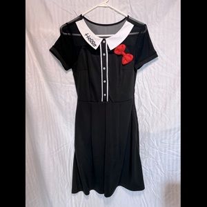 Hello Kitty modcloth black collared dress NWT